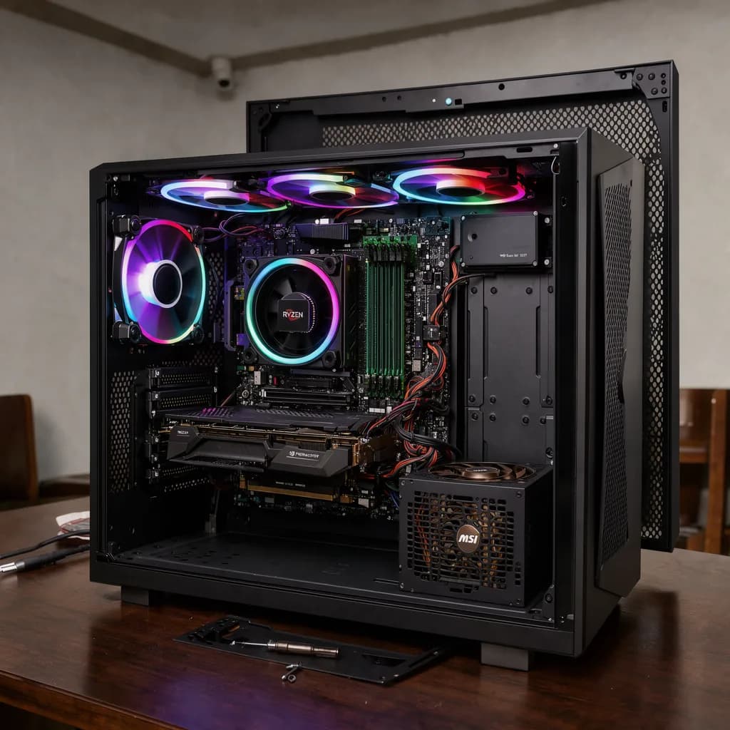 Ultra AM4 + RX 9060 XT 16GB PC build