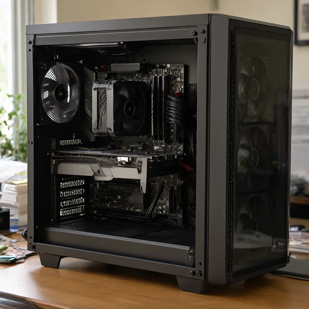 Balanced AM4 + RX 6600 PC build